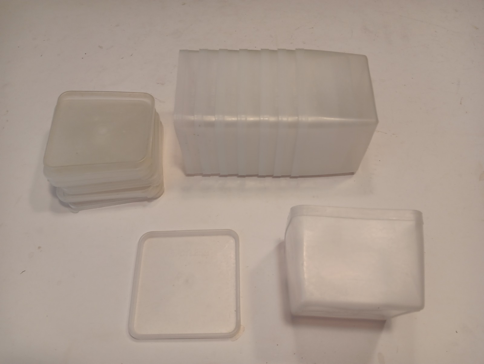 Vintage Plastic Freezer Storage Containers, ‘True Cold’, 1pt., Lot Of 8