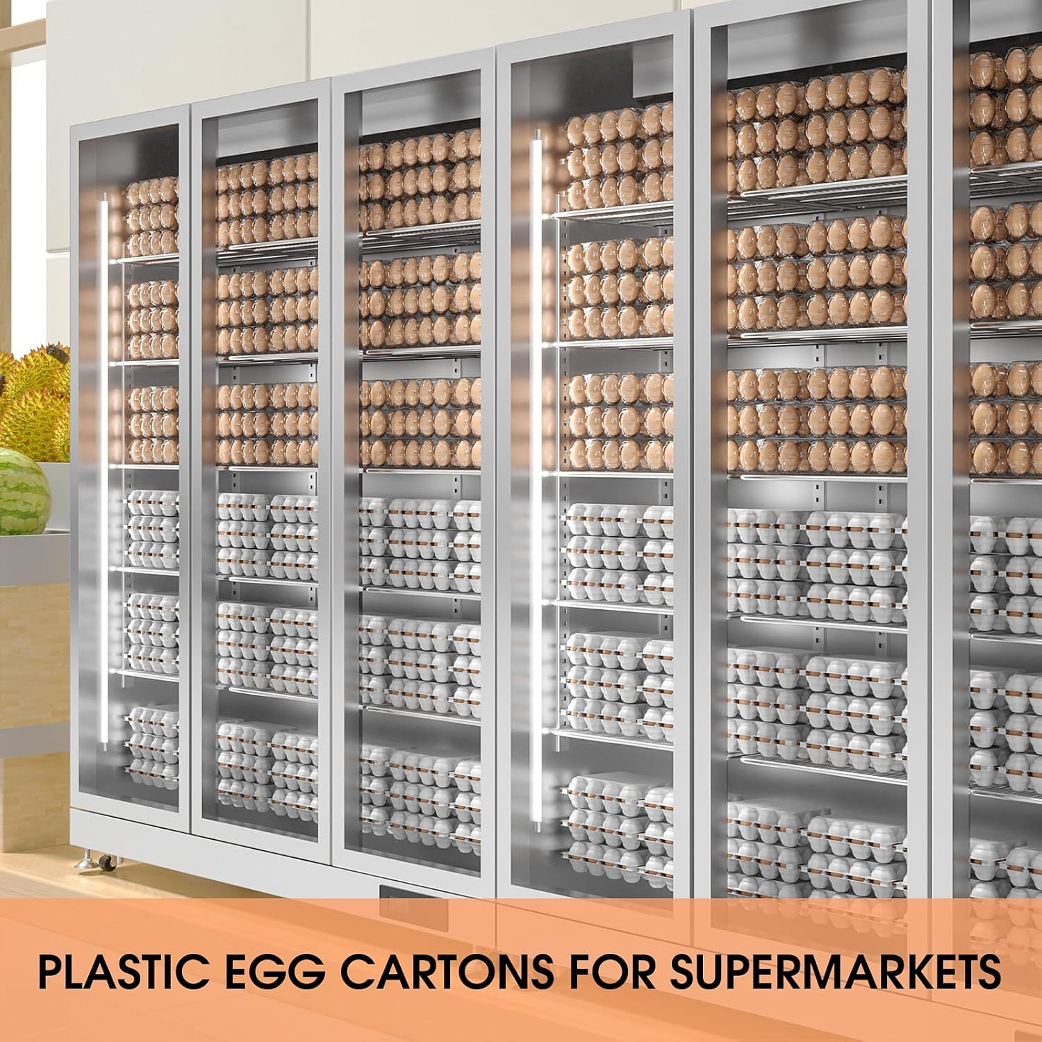 50 Pack Plastic Egg Cartons Cheap Bulk 12 Count Clear Blank Egg Containers