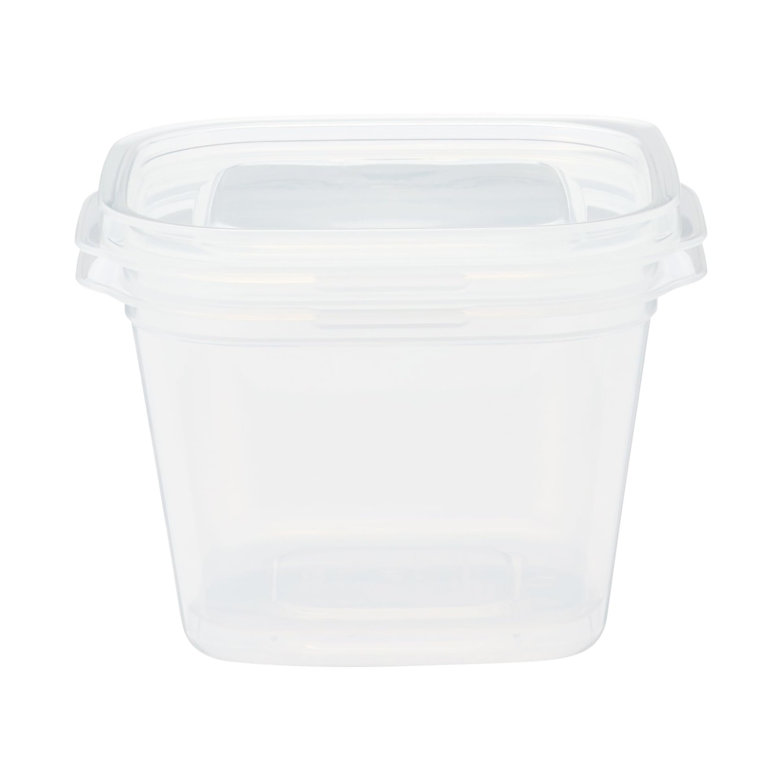 MUJI Food Containers (2 pieces), Semi-transparent, Square, 900mL, Microwave-safe