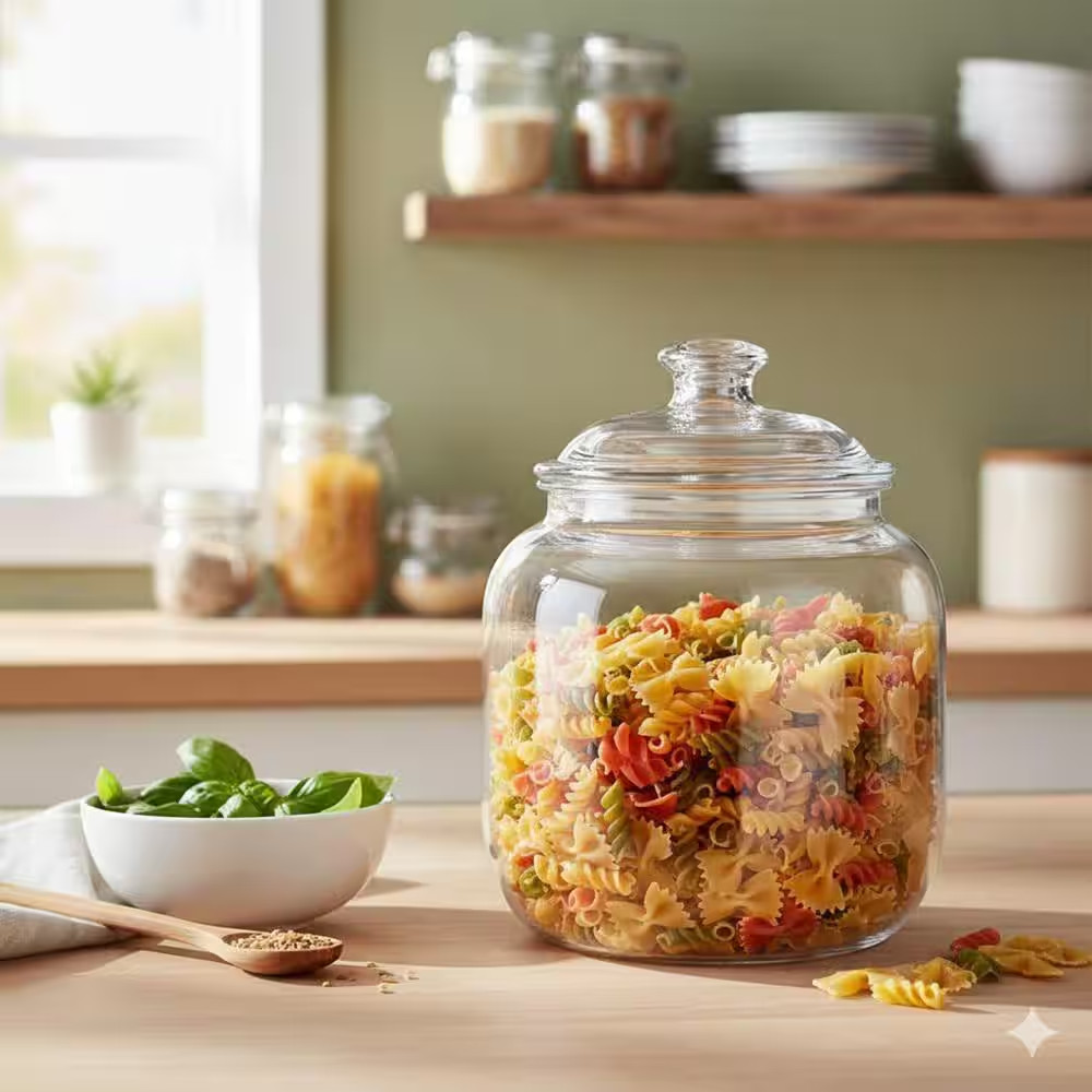 128 Oz. Airtight Shatterproof Food Storage Canister Premium Plastic Jar Dishwash