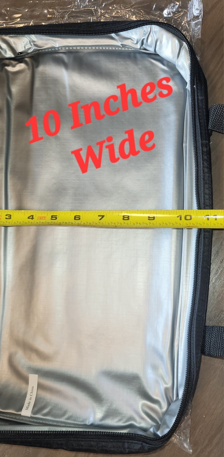 🚨 NEW Black Insulated Casserole Carrier Bag 10x16x2 w/ Handles Hot Cold Food