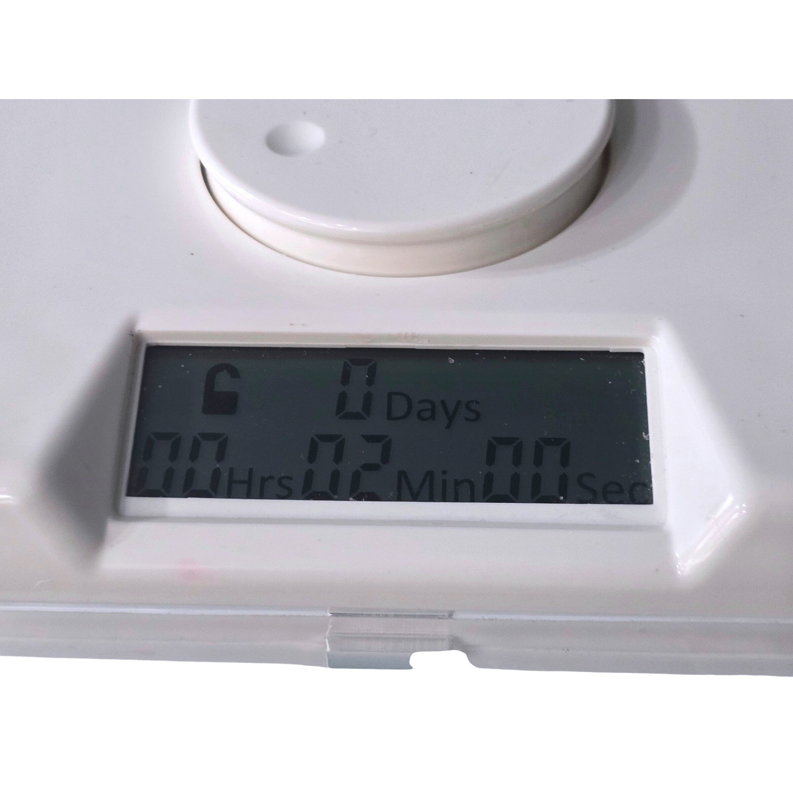 Kitchen Safe Time Locking Container Clear White Square Digital Timer Canister