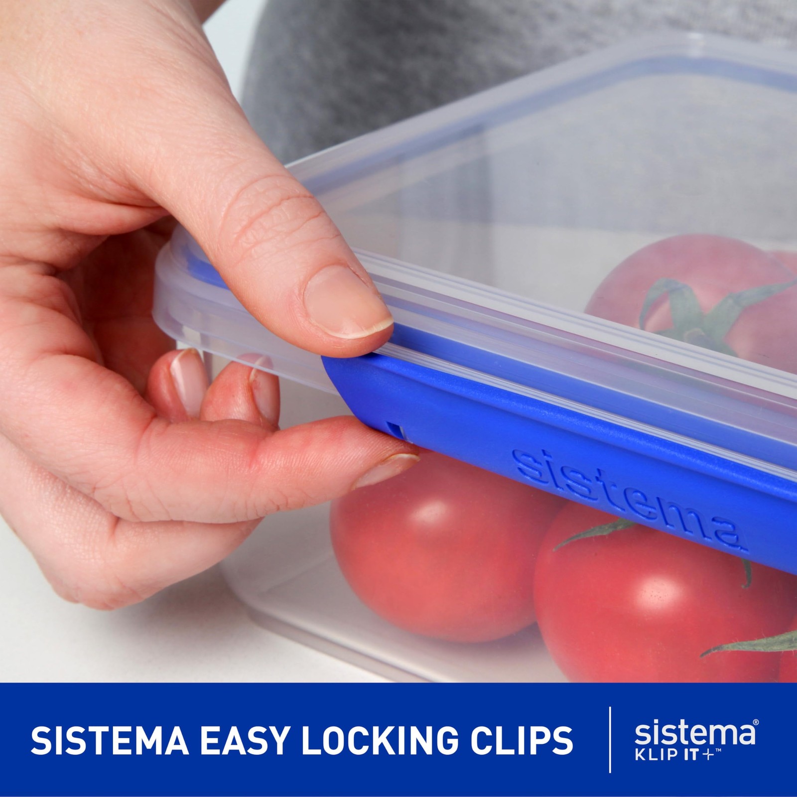 Sistema KLIP IT Rectangular Collection Food Storage Container, 101 oz./3 L, C…