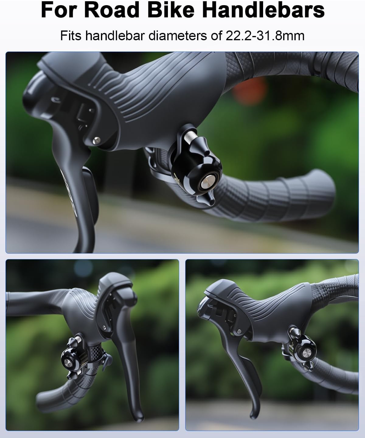 Bike Bells for Adults Max 100Db, Portable Copper Case Bicycle Bell Fits 22.2-31.
