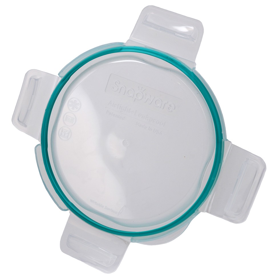 Snapware 7201R-PC Total Solutions Lid W/ Teal Gasket (4-Pack) – Made in USA