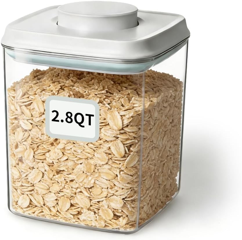 Airtight Food Storage Container W/ One-Touch Lid 2.8 QT / 2.65 L Stackable