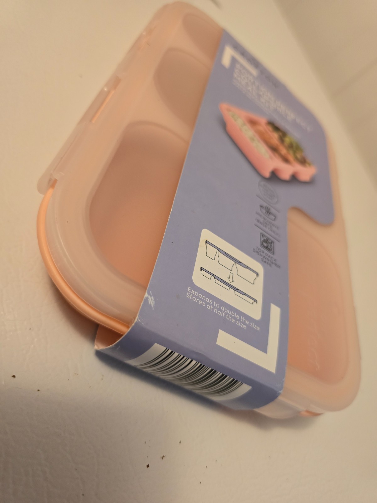 CROFTON PORTION PERFECT COLLAPSIBLE MEAL KIT PINK 3 SECTIONS – NEW