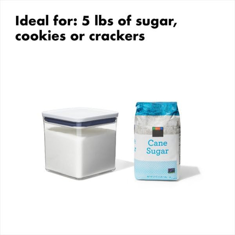 OXO Good Grips POP Container – Airtight Food Storage – Big Square Short 2.8 Qt I