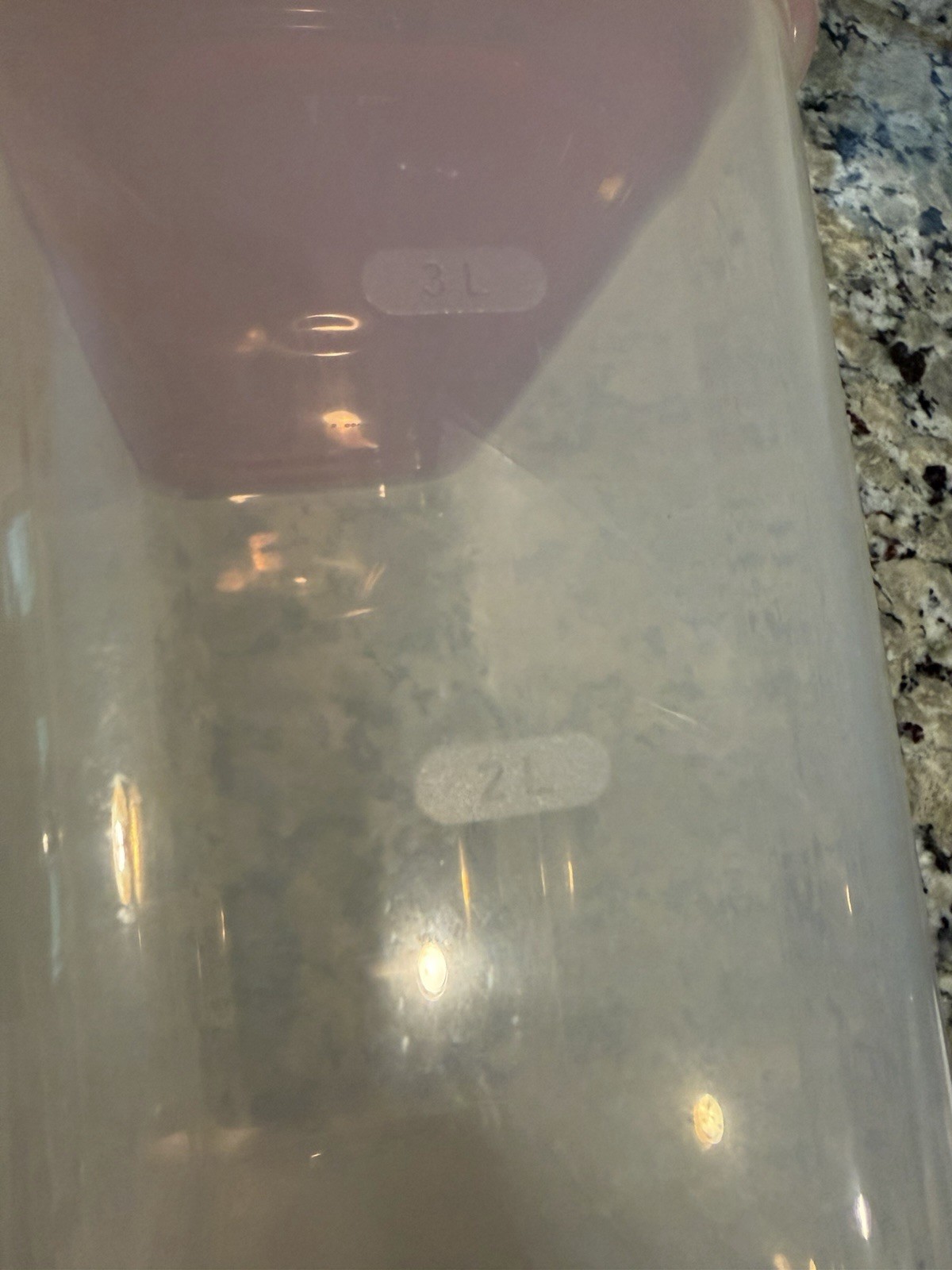 Rubbermaid 3.8L Clear Plastic Container Red Snap Lid BPA-Free USA