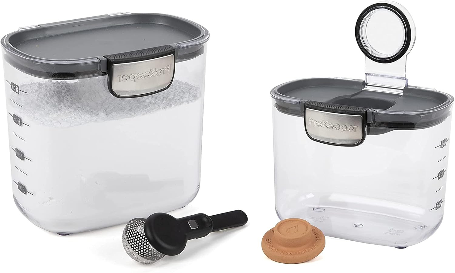 International Prokeeper+ Clear Plastic Airtight Food Baker’S Kitchen Storage Org