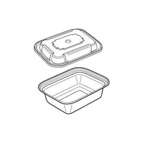Pactive NC818B Versatainers 12oz Black/Clear 150/carton