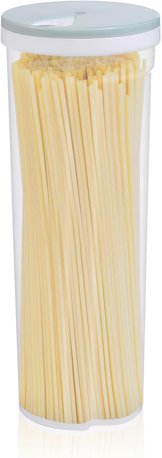 Plastic Tall Food Storage Spaghetti Noodle Pasta Container with Locking Lid C…