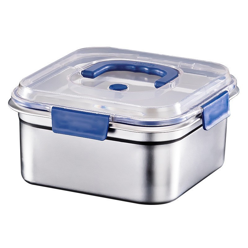 Yakimoto Stainless Steel Food Storage Containers with Lids – 2 Pack, Deep & Wide