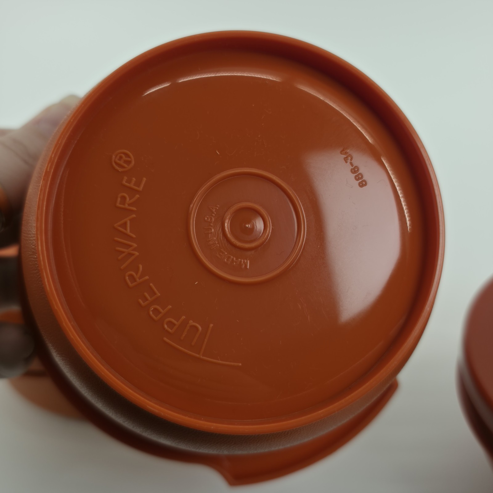 Tupperware Seal N Serve Bowls Lids Set of 3 Orange #886, #1268, #1436 Vintage