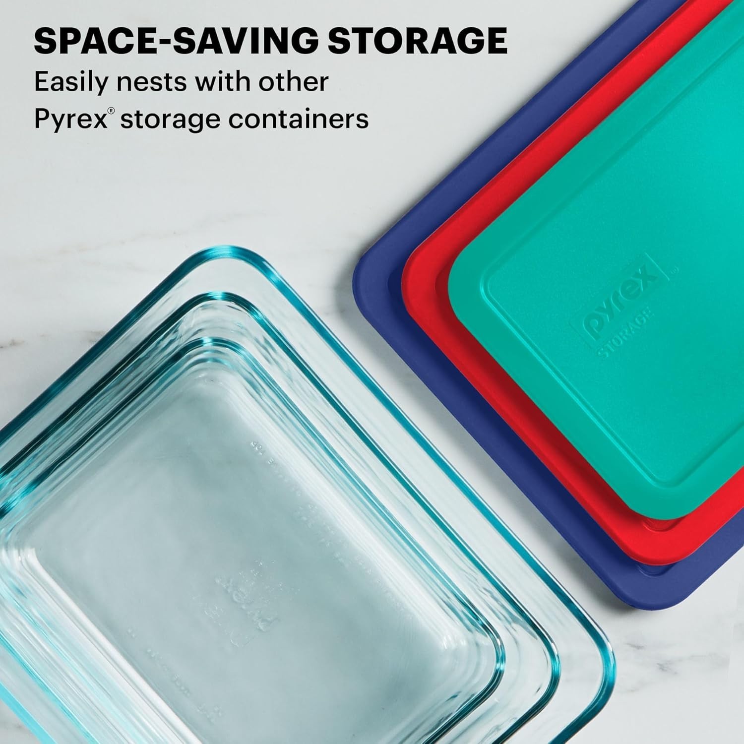 Elegant 5-Pack Large Glass Storage Containers – Perfect for Meal Prepping