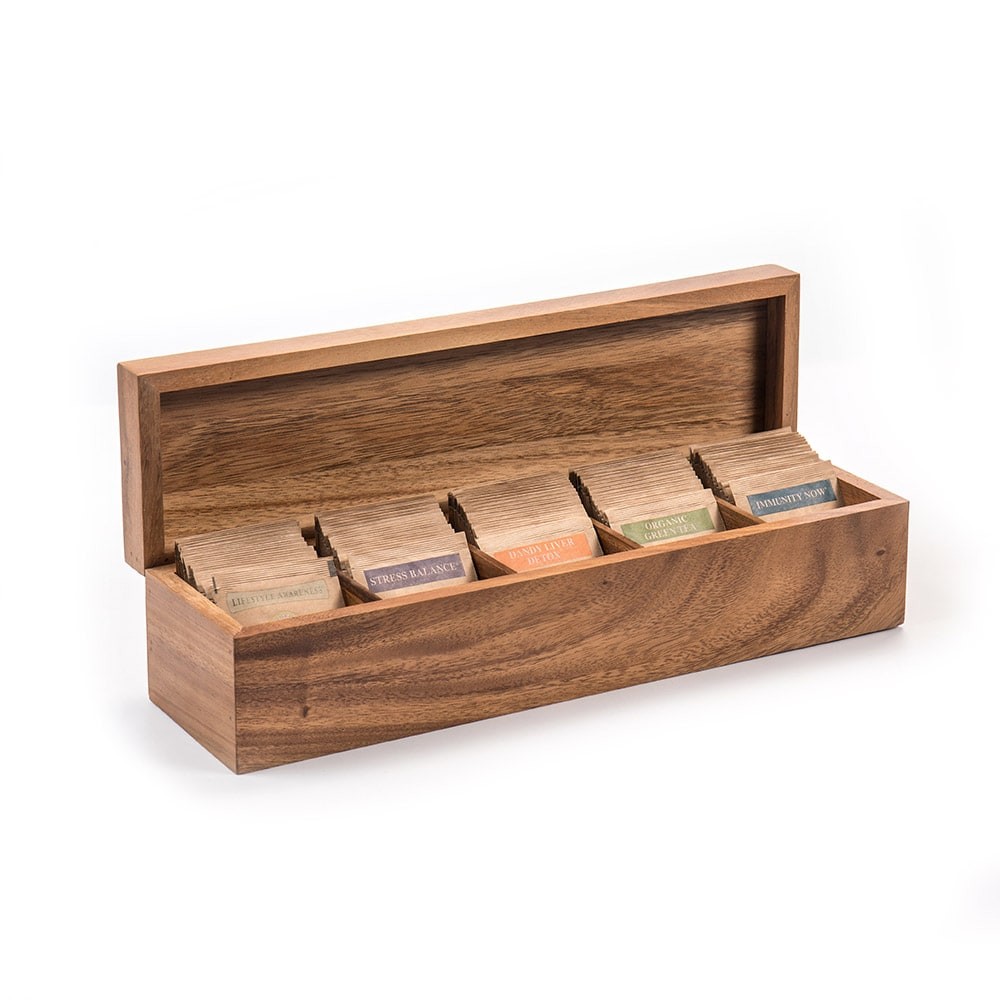 Fox Run Large Townhouse Tea Storage Box Holds 100 Tea Bags