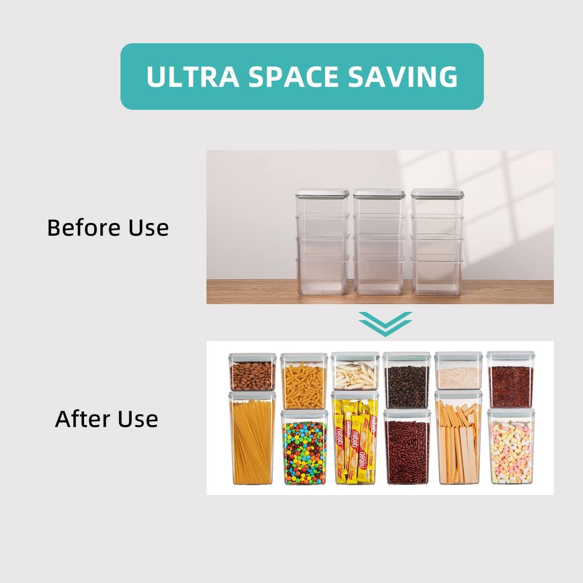 Food Storage Containers Pop Airtight Food Storage Containers with Lids for Kitch