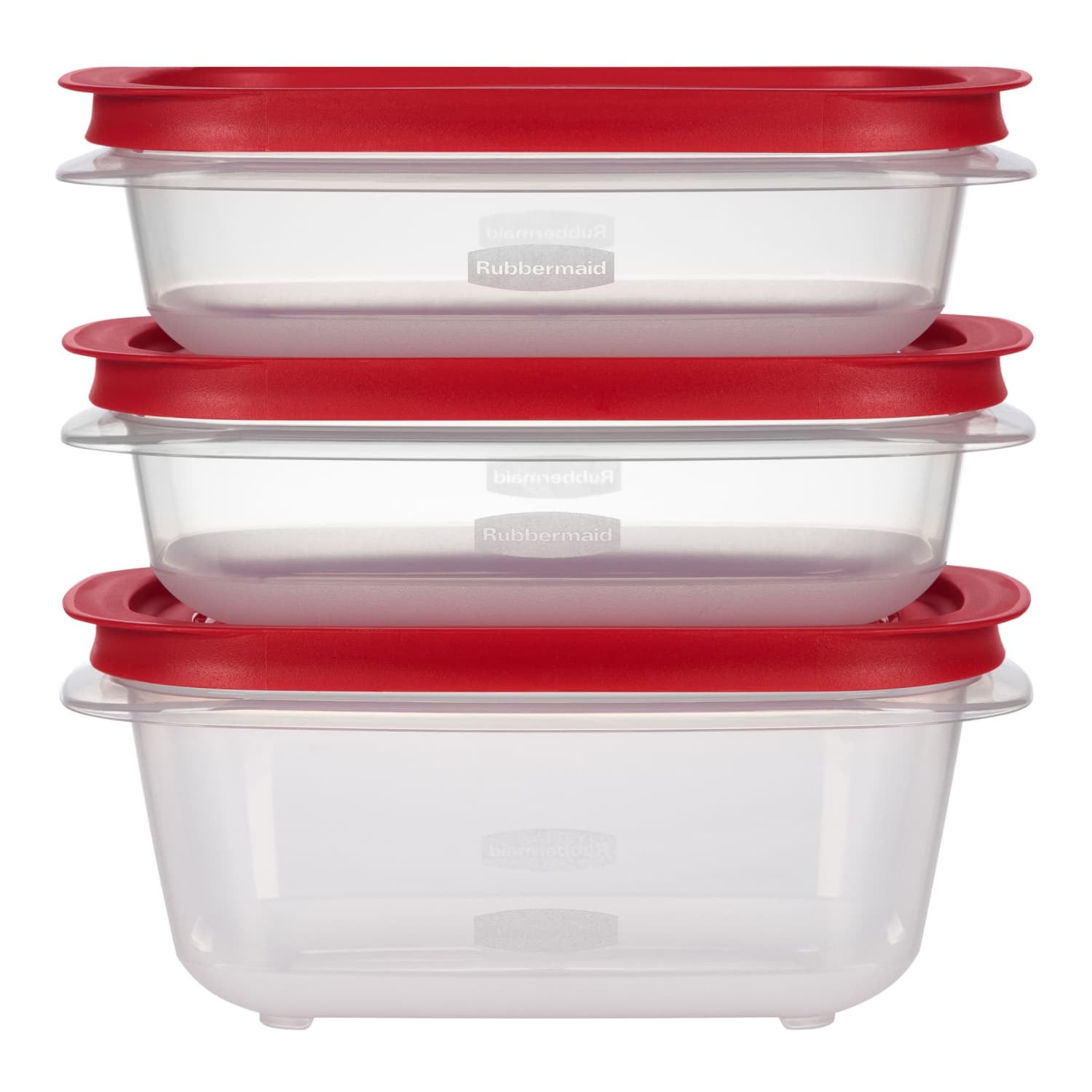 3.57-Cup and 5.26-Cup Rectangular Food Storage Containers with Lids, 3-Pack for