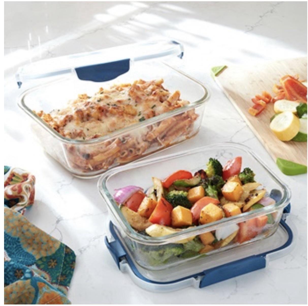 Princess House LOCK-FRESH 4-Pc. Rectangular Storage Set 3551