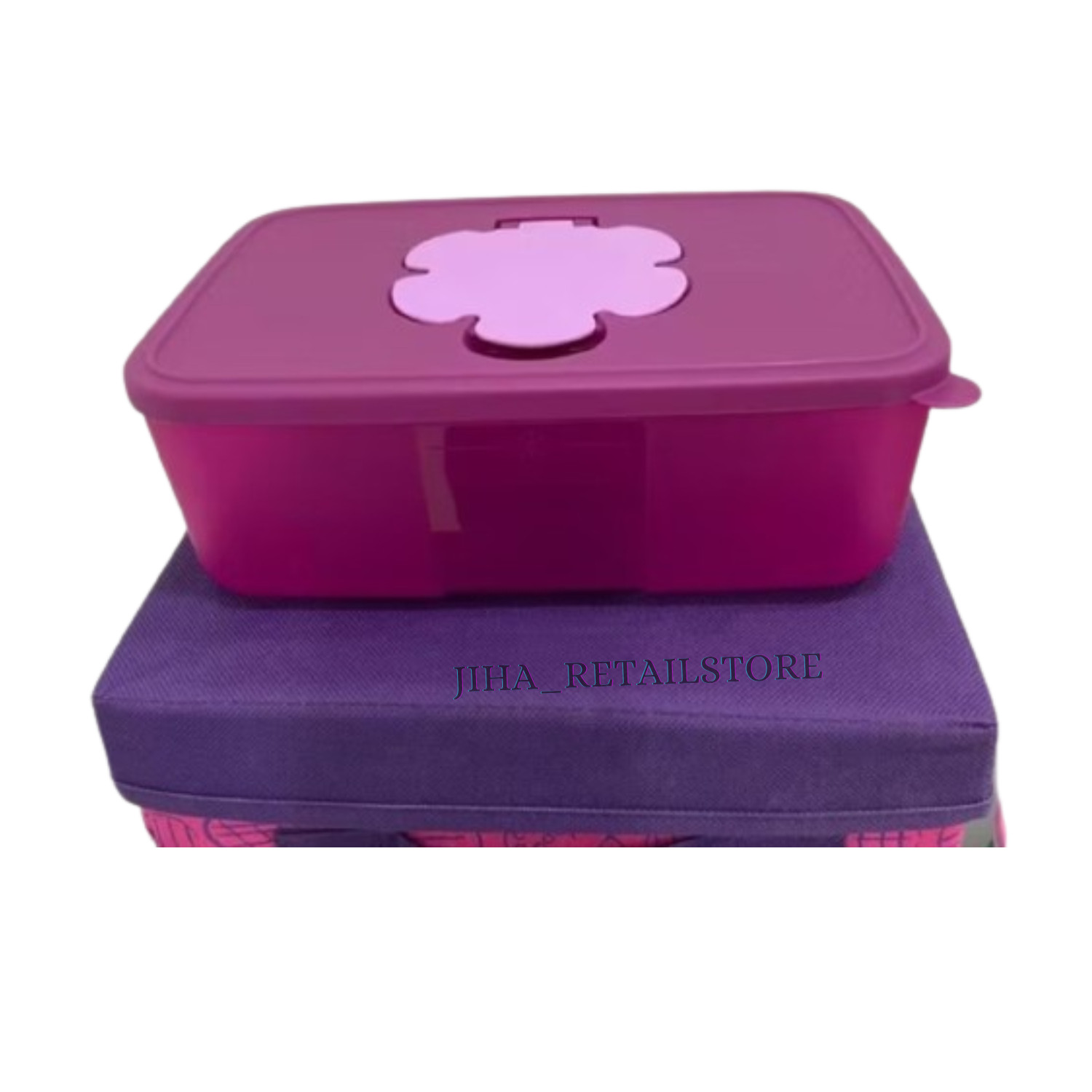 Tupperware Tissue Paper Storage Box Purple Container 1.7L