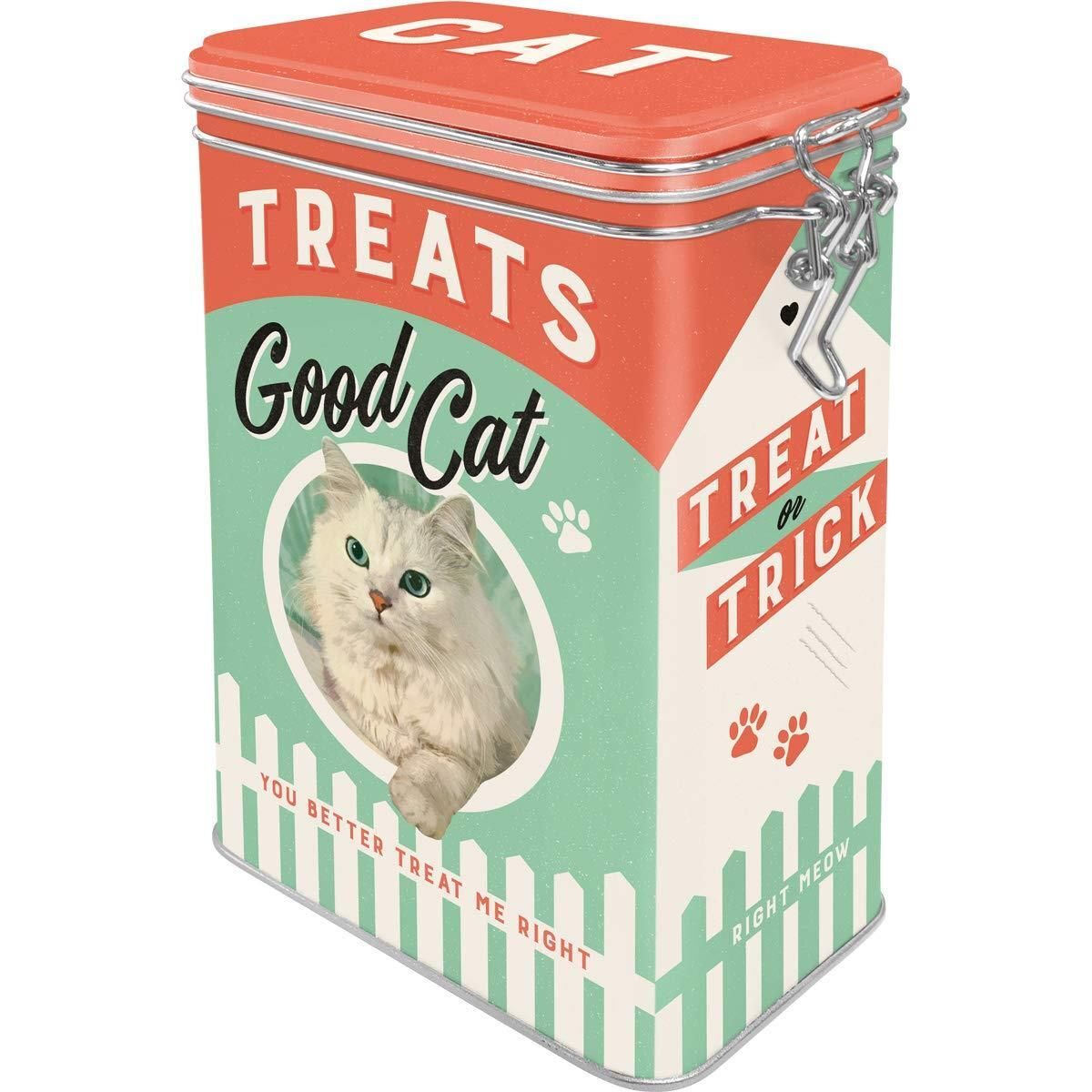 Nostalgic-Art – Metal Food Coffee Sugar Storage Tin Container Box – Good Cats