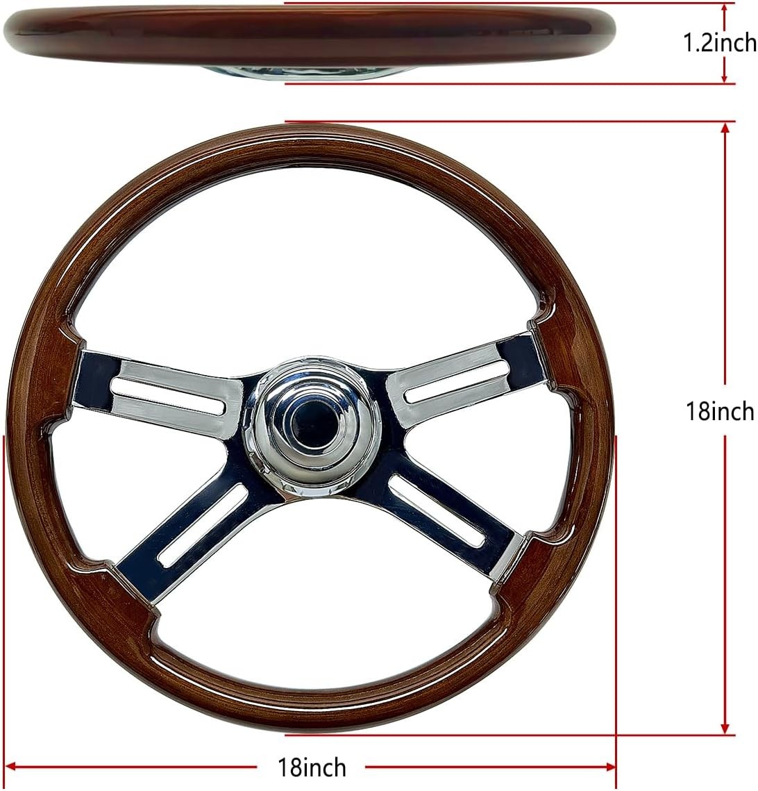 18 Inch Wood Steering Wheel for Semi Truck