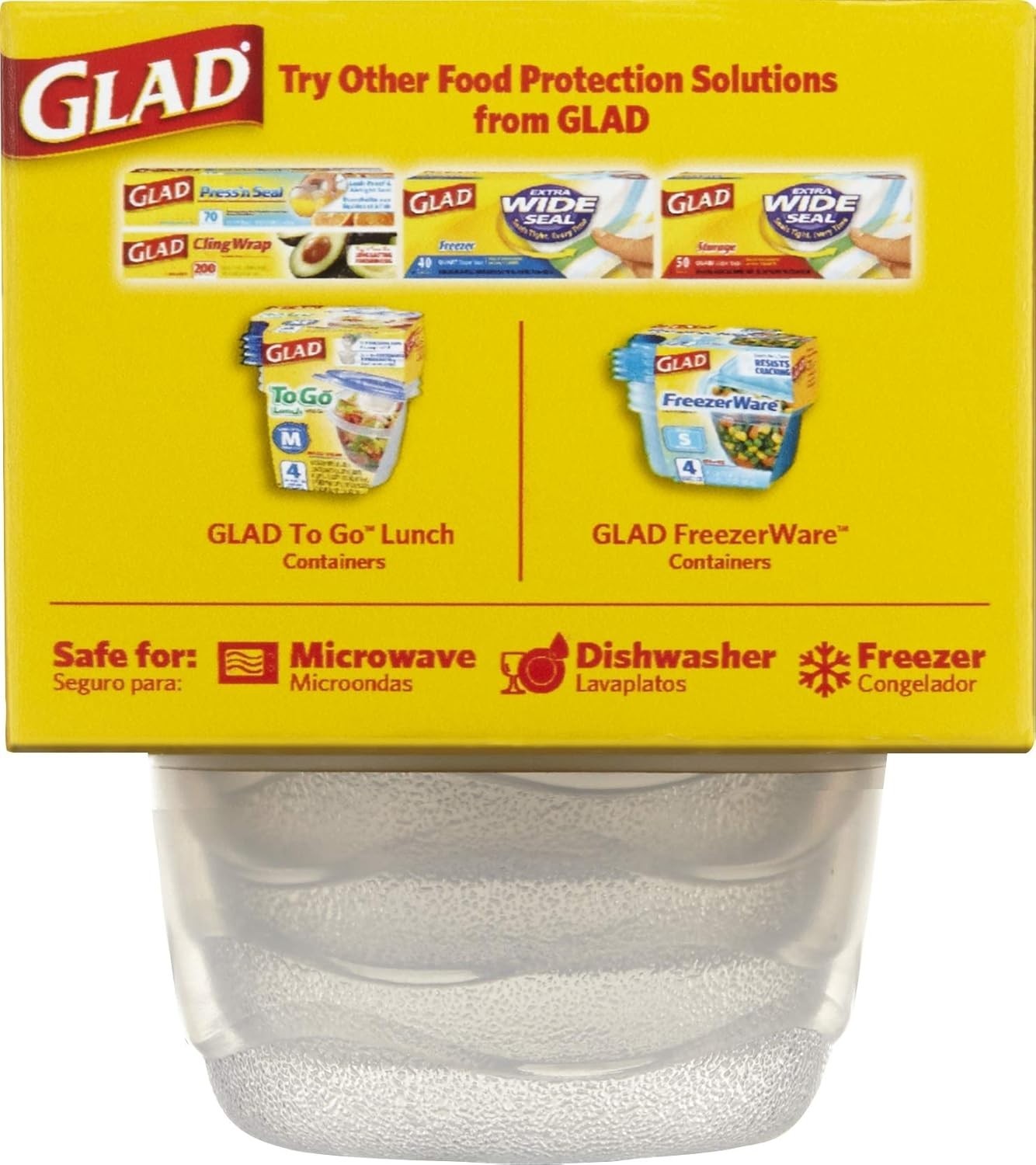 Compact Reusable Plastic Containers for Lunch, 4 Oz, 12 Pack