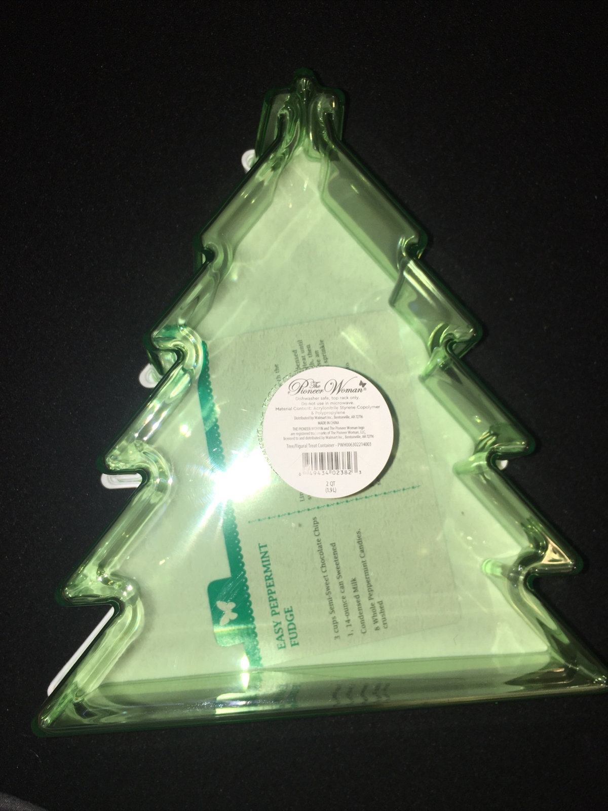 NWT The Pioneer Woman Christmas Tree Cookie Container Holiday Baking New