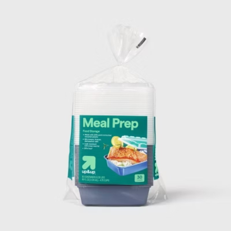 38oz Meal Prep Food Storage Containers – 4.75 cup single compartment – 30pk