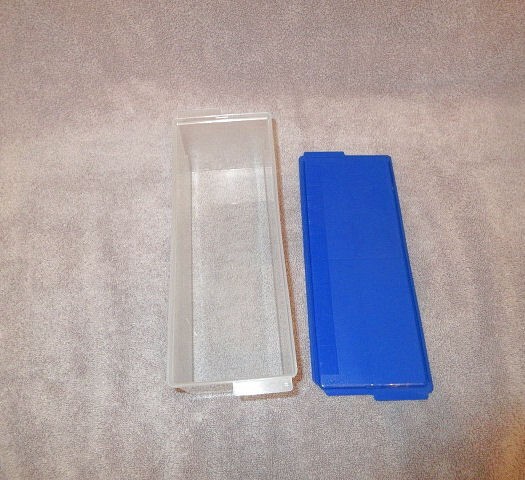 Vtg Kraft Velveeta Cheese Keeper 2 lb Plastic Storage Container Clear Blue USA