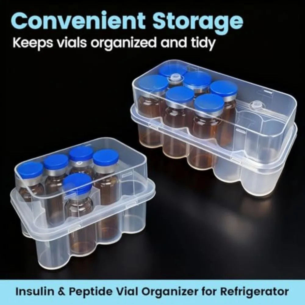 Refrigerator Organizer Bins Set Clear Stackable Fridge Storage Containers