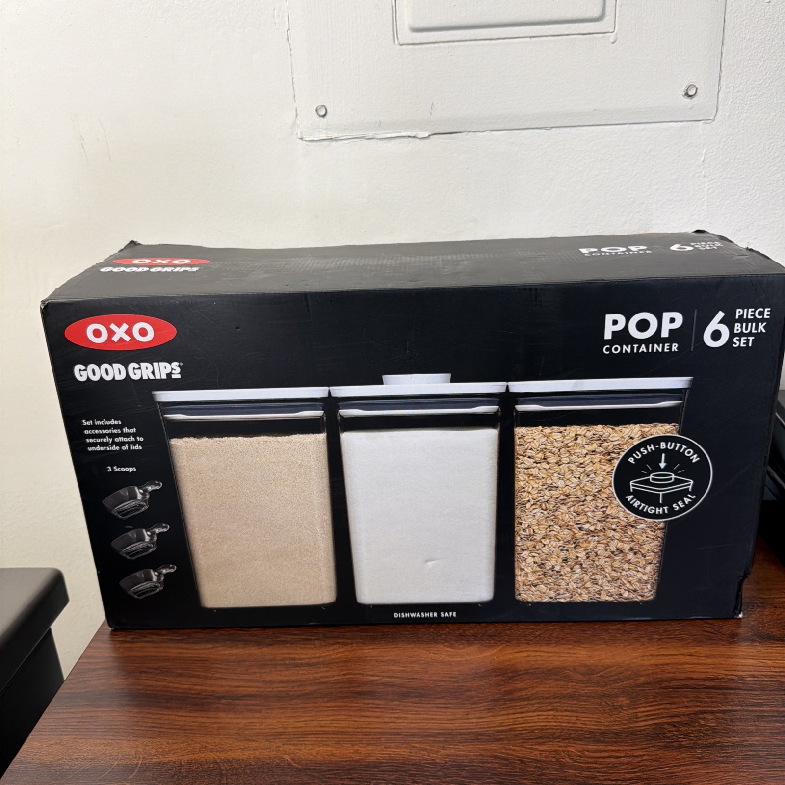 OXO Pop 2.0 6pc Bulk Storage Container Set 6 Piece