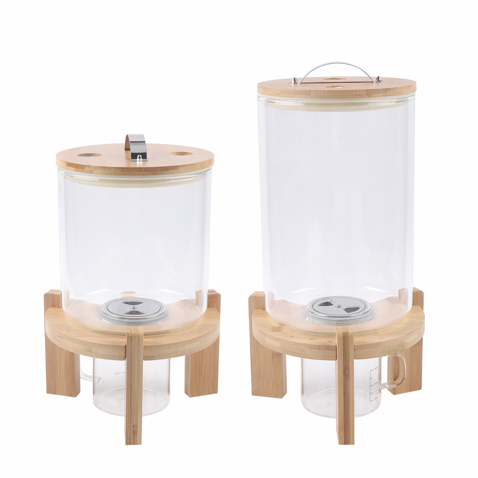 Cereal Storage Dispenser Rice/Grain Dry Food Glass Container 5L/7.5L With Valve
