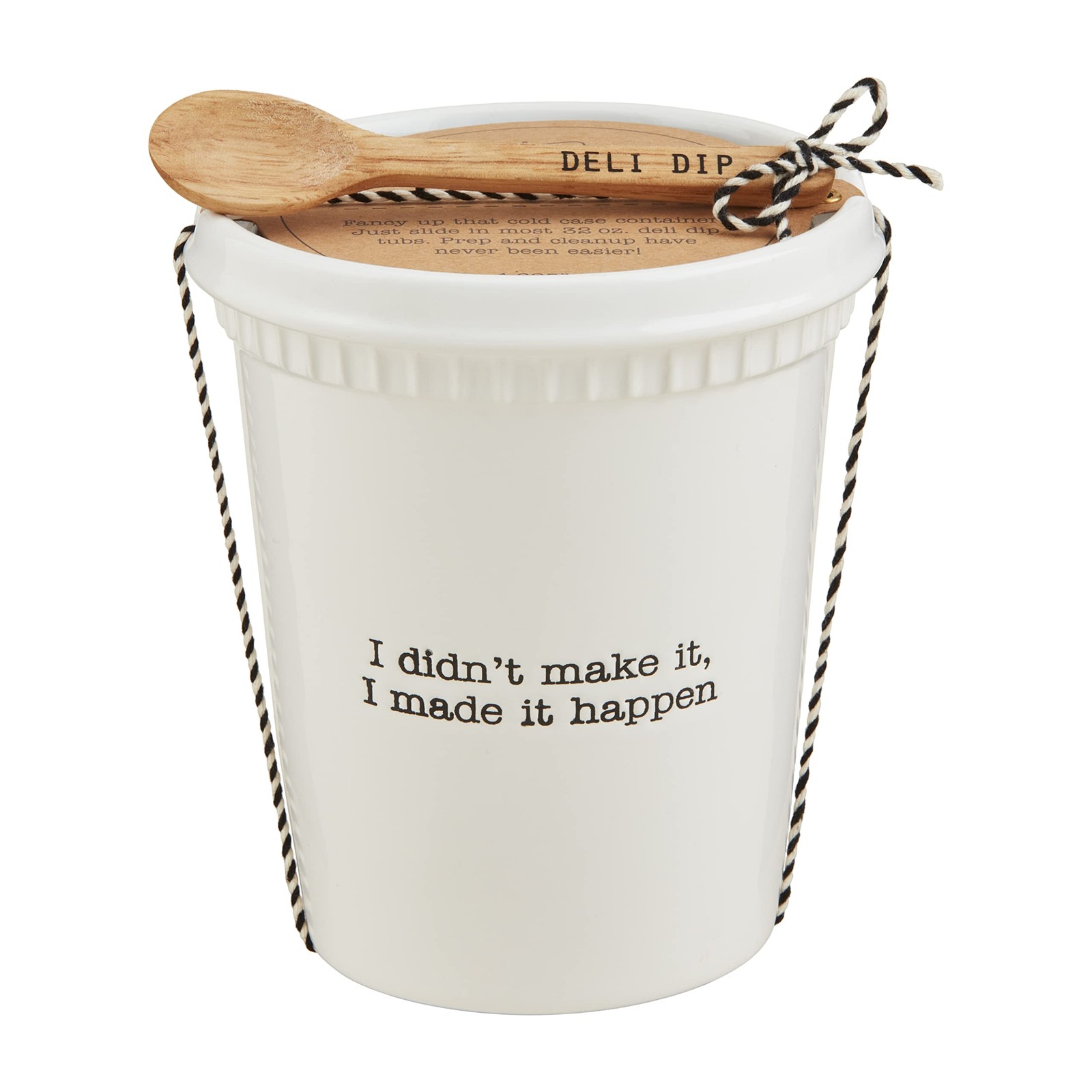 Mud Pie Lg Store Bought Container Set Container 32 Oz Spoon 5 48500292L