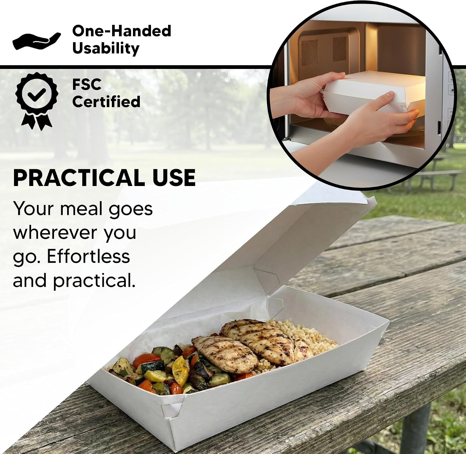 BULK Corrugated Cardboard Clamshell Containers 200 Pack Hinged Food Delivery US