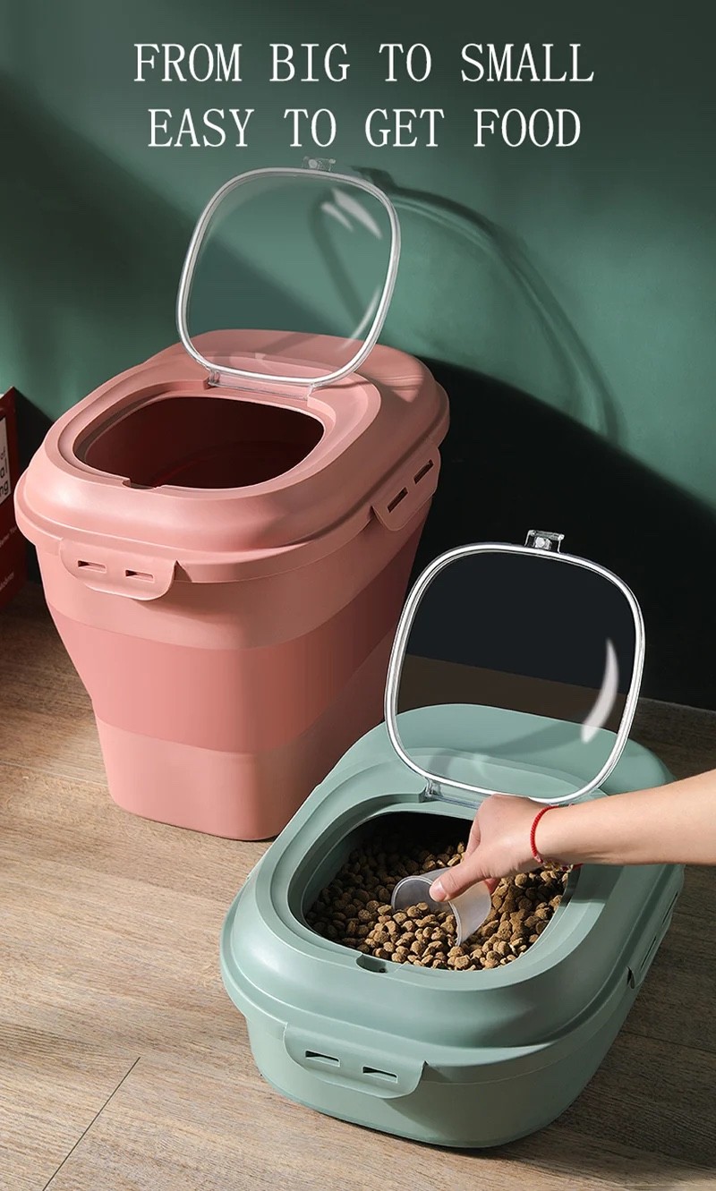 Pet Storage Container Collapsible 30-50lb Air Tight
