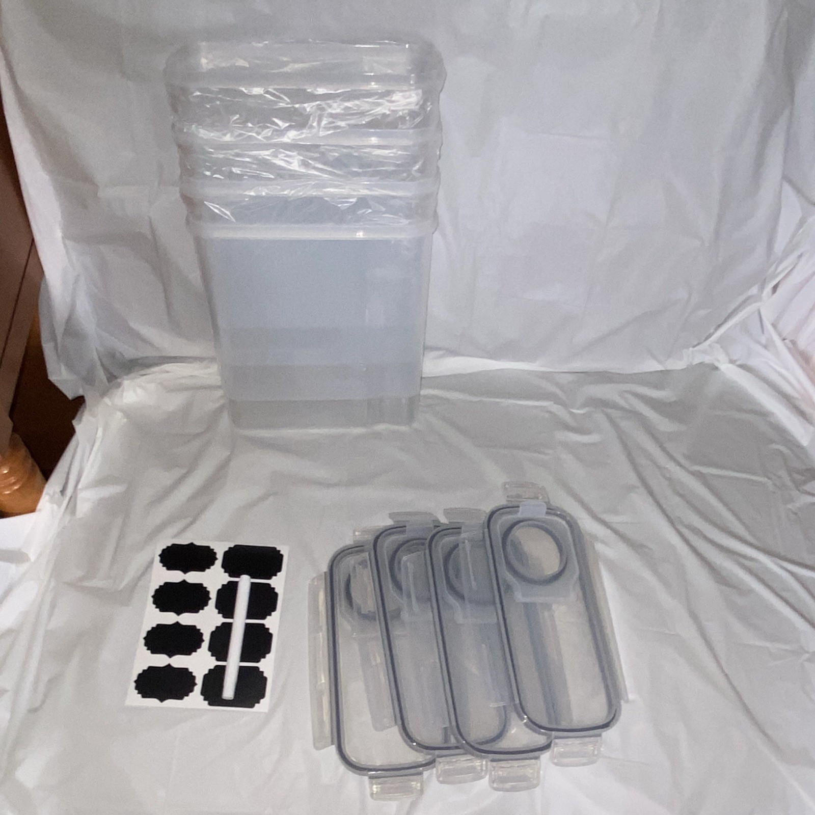 Set of 4 Cereal Storage Containers, opened but never used.