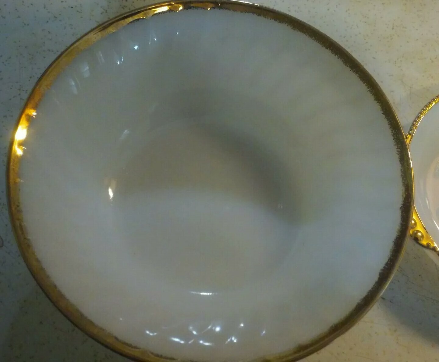 Lot of 2 fireking one large bowl and one large candy dish ..good condition