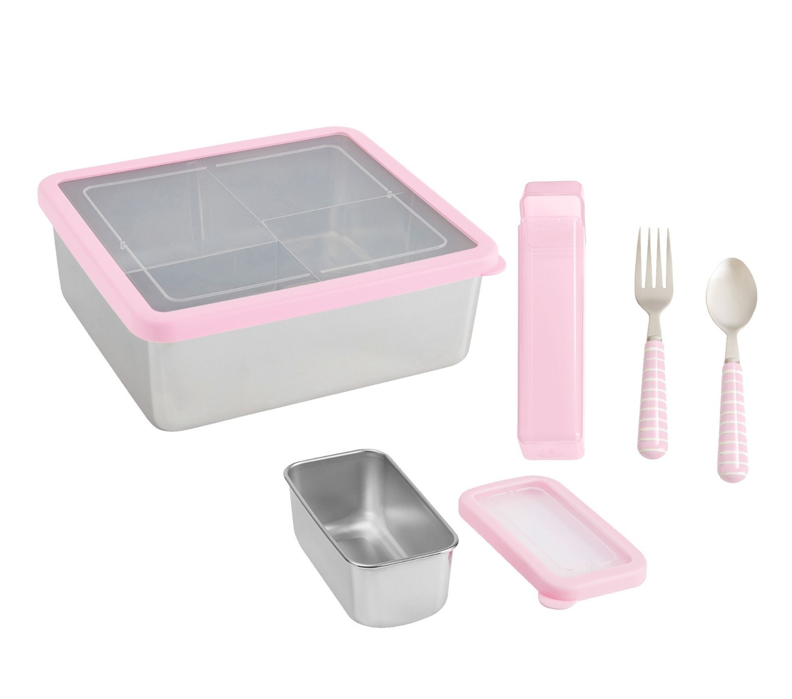 Pottery barn kids Spencer Dual Bento Food Storage Bundle, Set of 3 3023211
