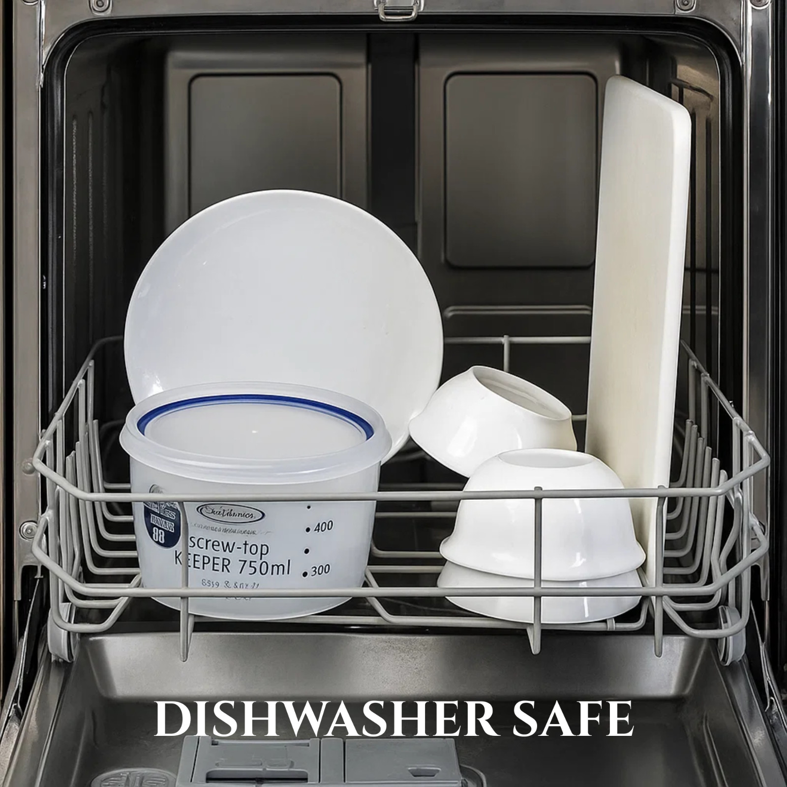 3pc, Lustroware Airtight Nestable Food Container Set, Microwave Dishwasher Safe