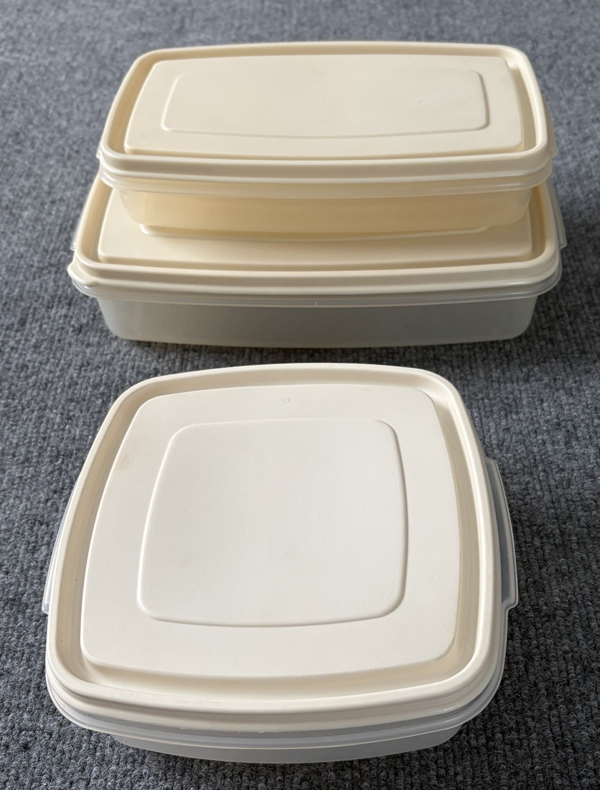 Vintage Rubbermaid Servin Saver Lot #2 #5 #6 Containers w Matching Lids