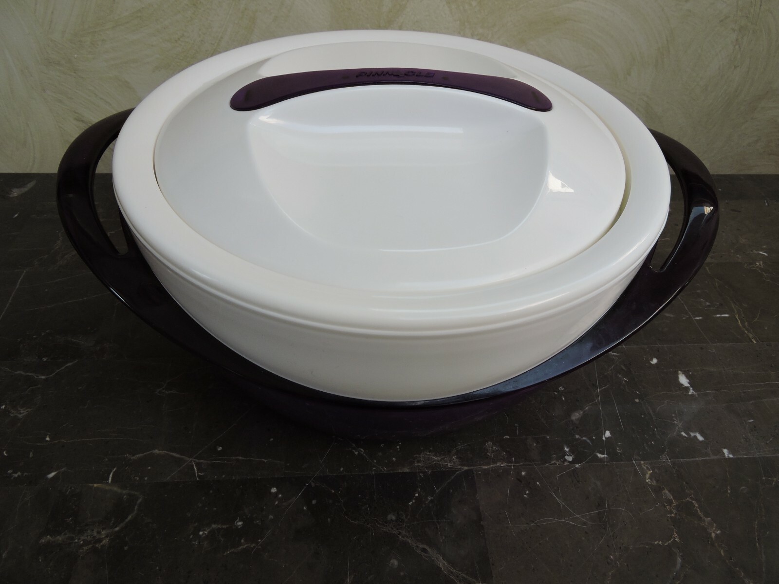Pinnacle Tokyo Thermo Insulated Food Bowl Purple & White