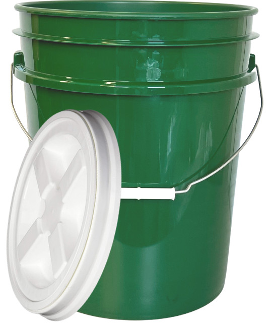 5 Gallon Food Grade Buckets BPA Free Gamma Screw on lids pails 90mil (2 Pack )