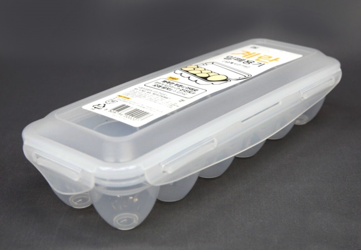 TAESUNG 12 Eggs Egg Storage Plastic Container for Refrigerator Made in Korea