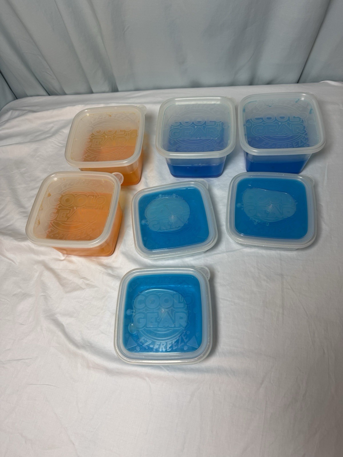 Cool Gear Lot Of 7 Vintage Ez- Freeze Wild Packs Storage Containers 2003 Y2K Vtg