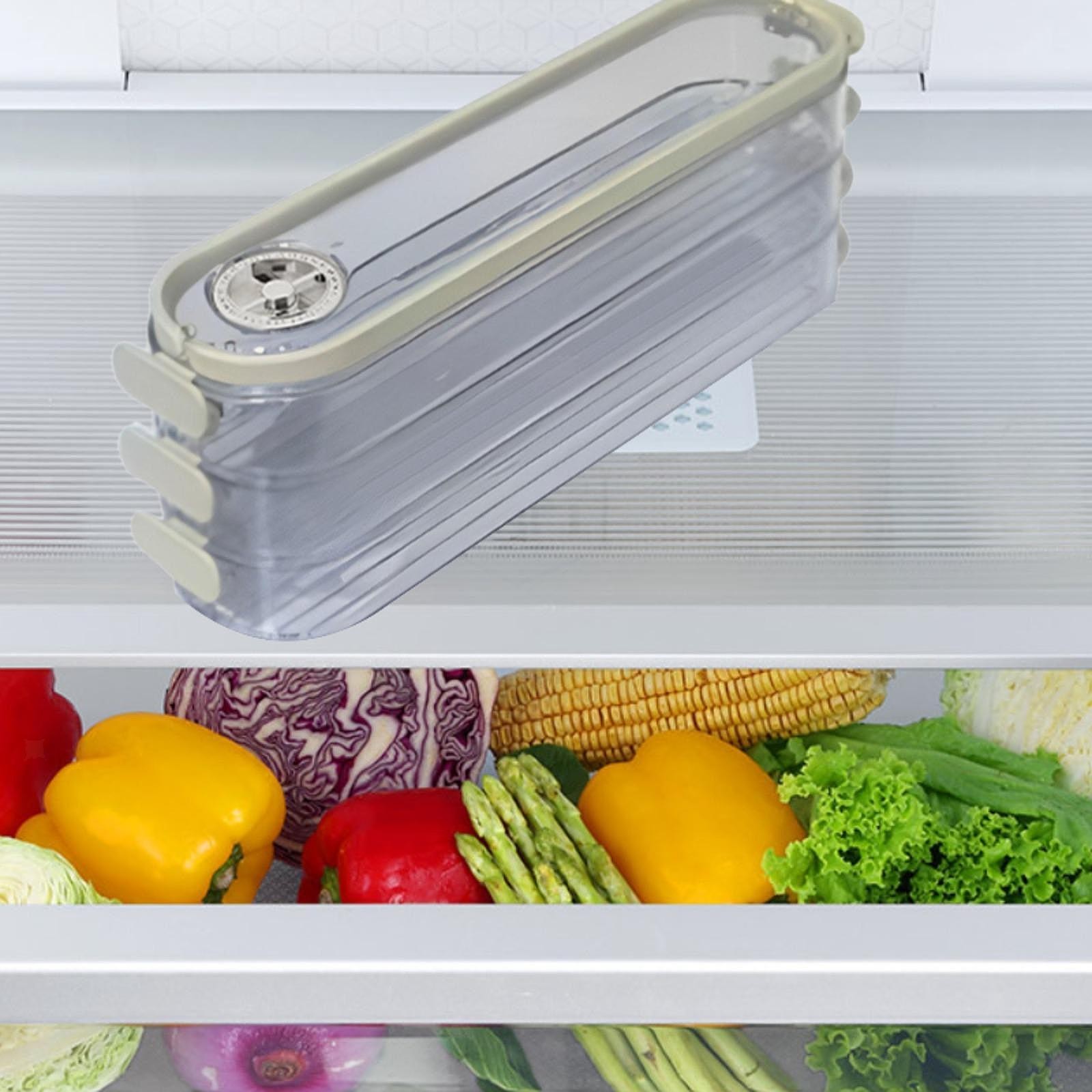 Food Storage Container Dumpling Storage Box Portable Versatile Stackable for