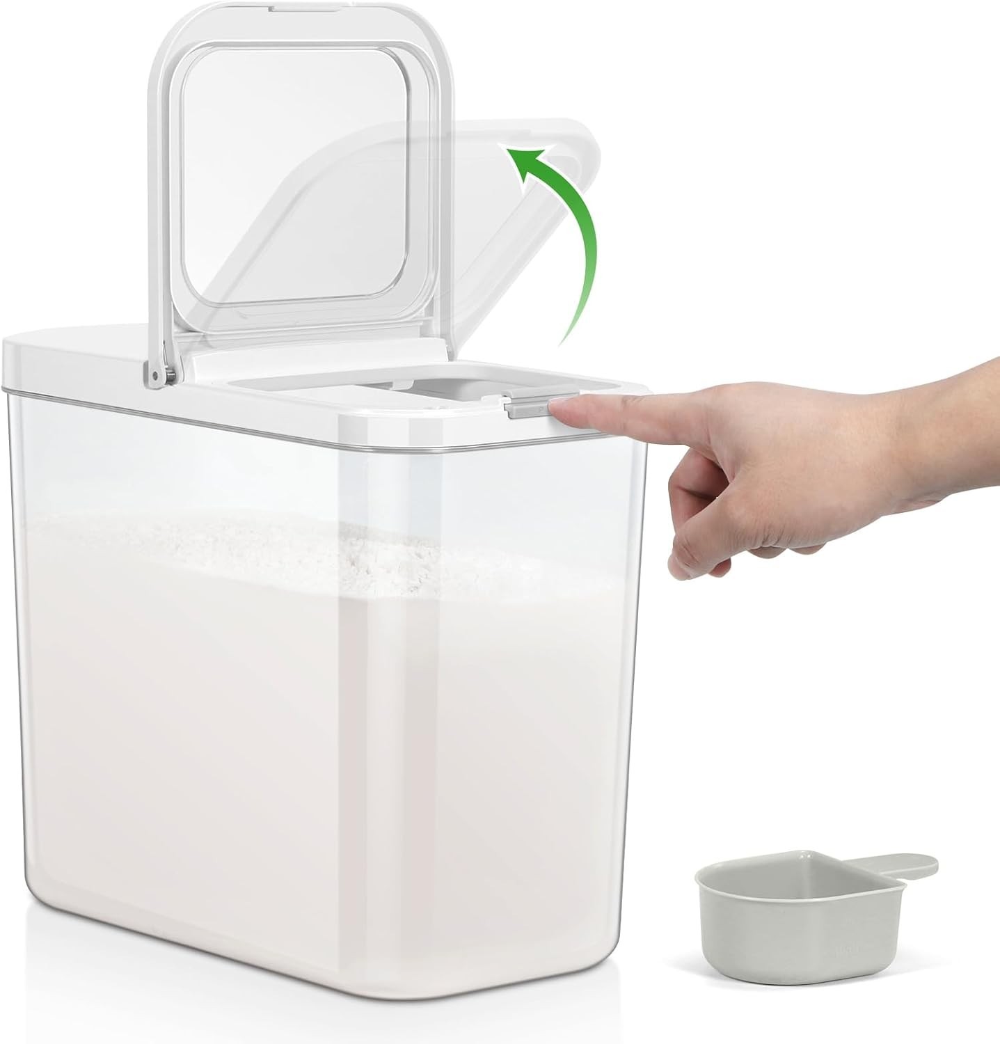 Flour Sugar Storage Containers 2Pack 2.9 Qt 4.75 Qt Food Storage Container W/