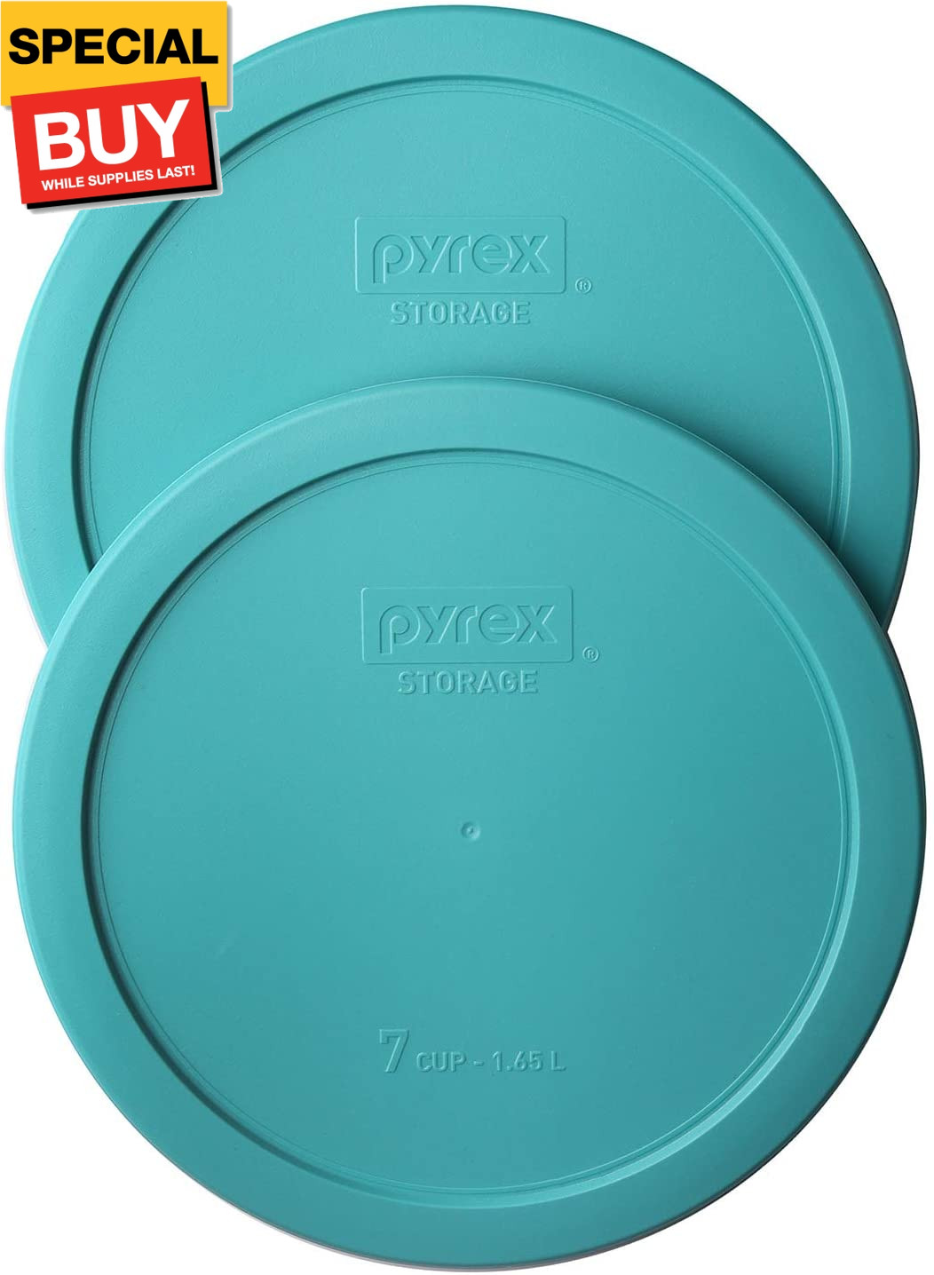7402-PC 7-Cup Turquoise Plastic Food Storage Lid, 2 Pack – Original Genuine – M