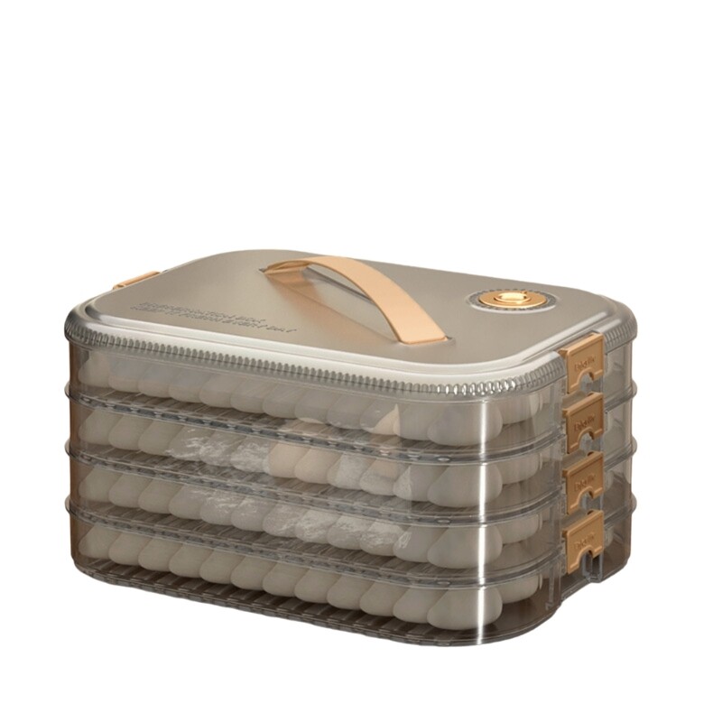 Multifunctional Dumpling Storage Box with Lid Convenient Fruit Organizer Crisper