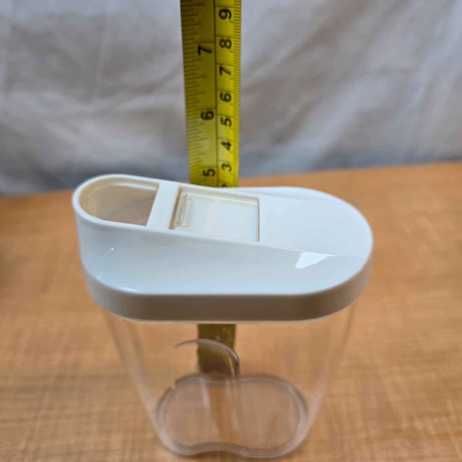 Clear plastic pour spout containers 3 sizes nuts seeds candy cereal sugar spices